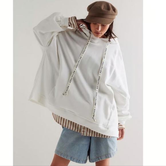 We The Free Tops - We The Free We Hoodie In Ivory White Size XS